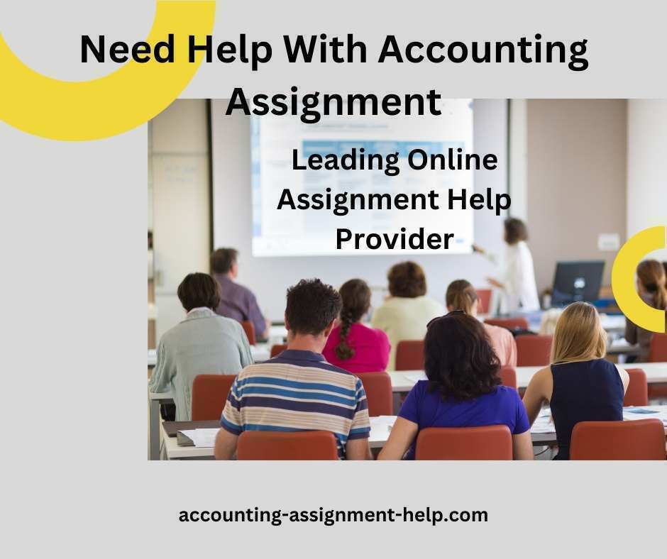 Need Help With Accounting Assignment