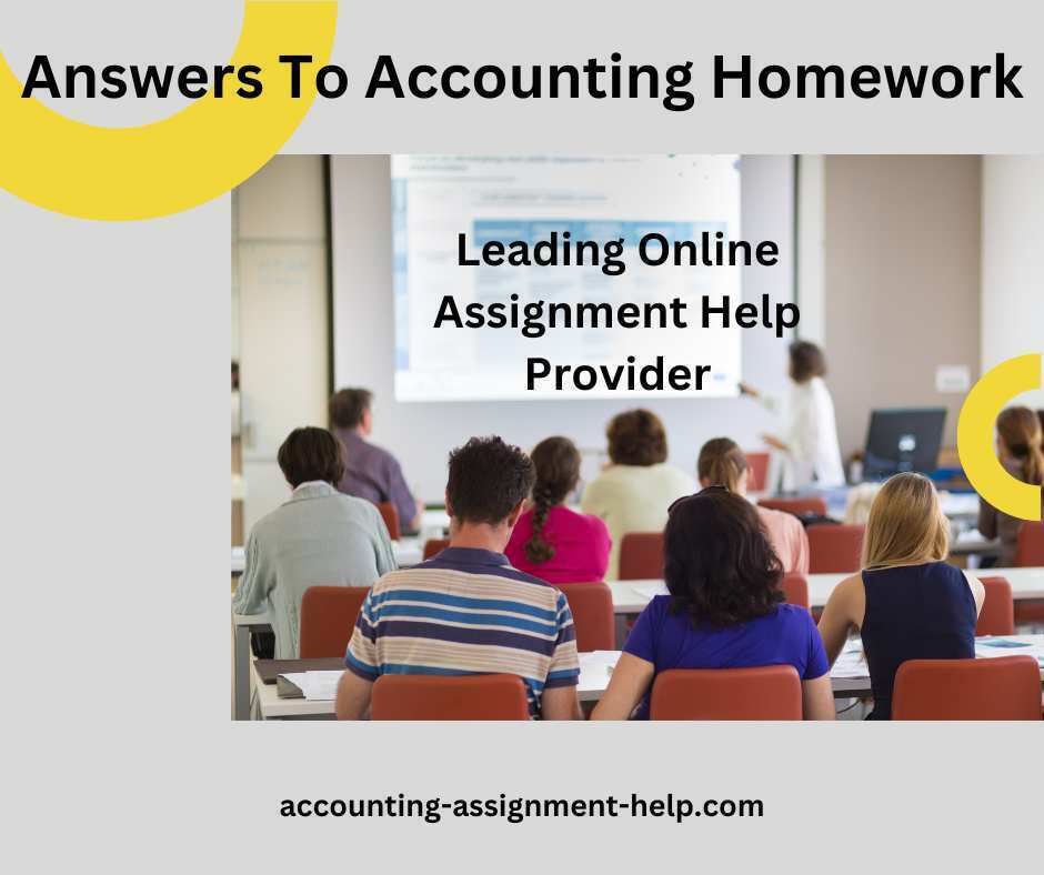 Answers To Accounting Homework