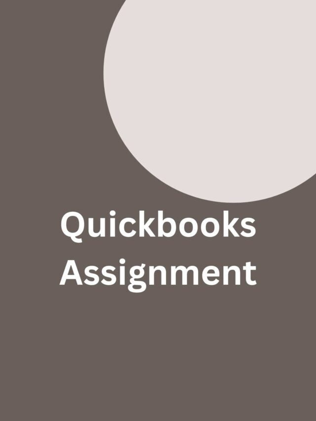 Quickbooks Assignment