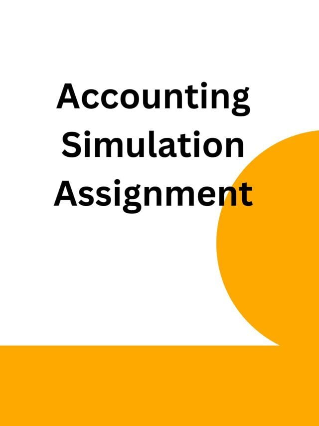 Accounting Simulation Assignment