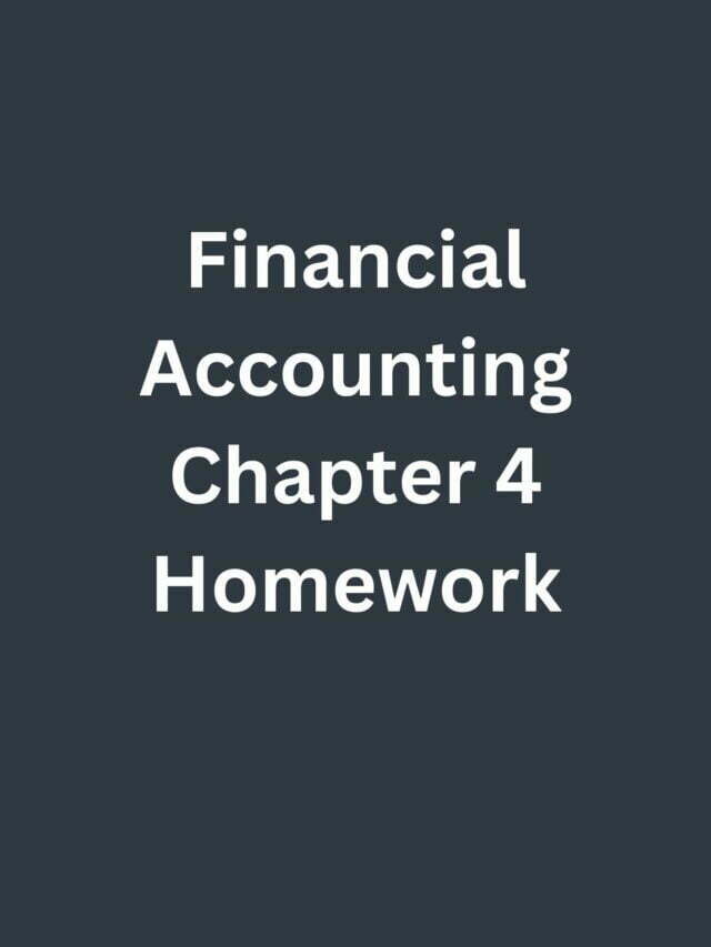 financial accounting homework help