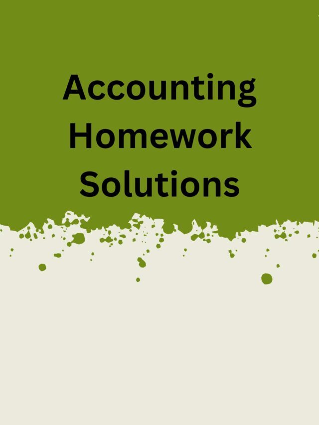 Accounting Homework Solutions