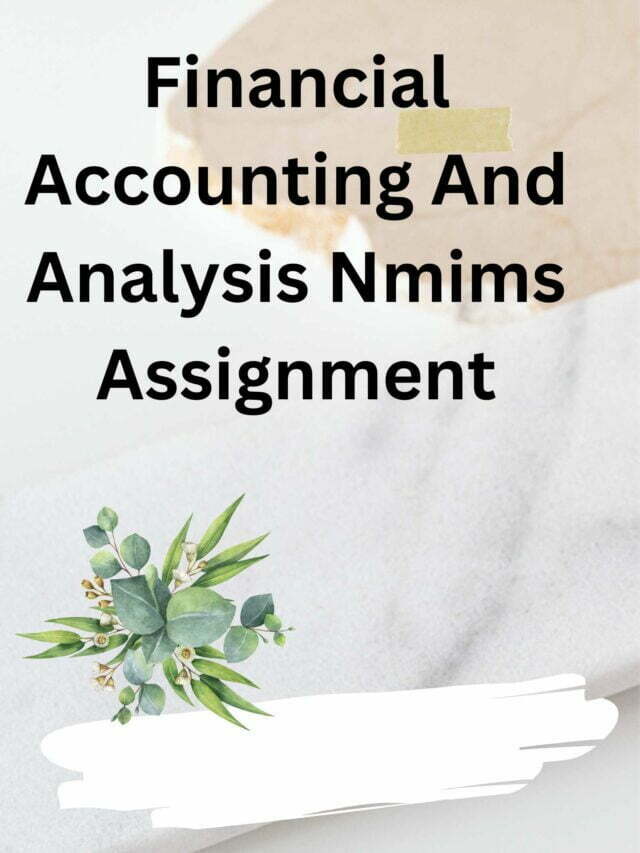 nmims financial accounting assignment june 2022