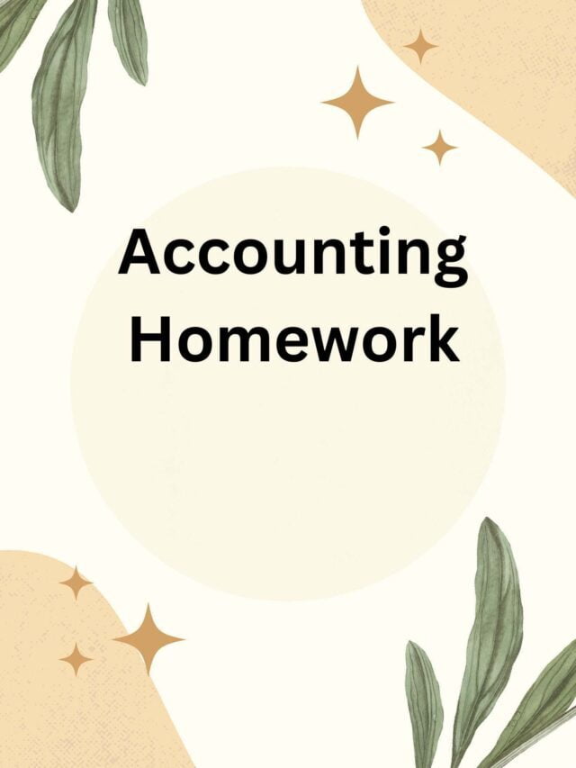 Accounting Homework