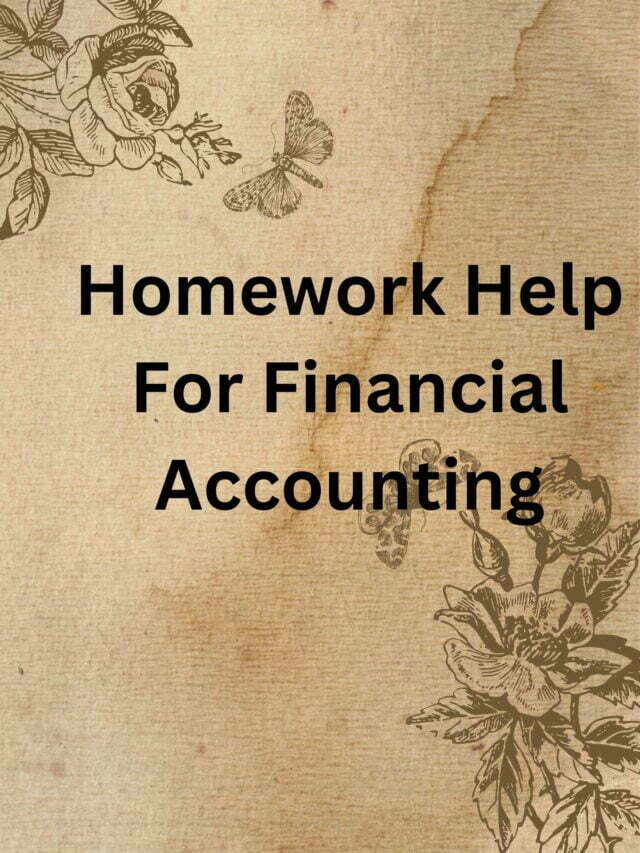 financial accounting homework help