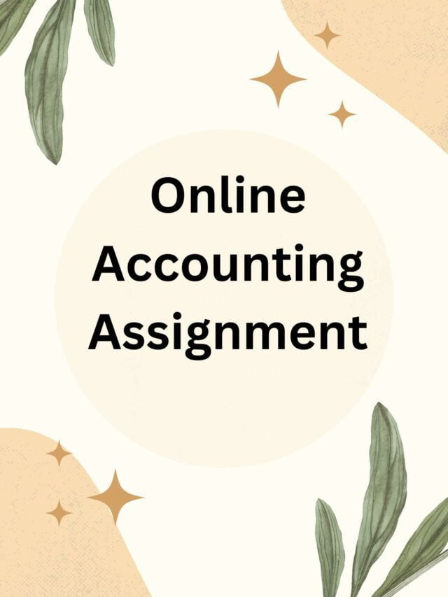 Online Accounting Assignment