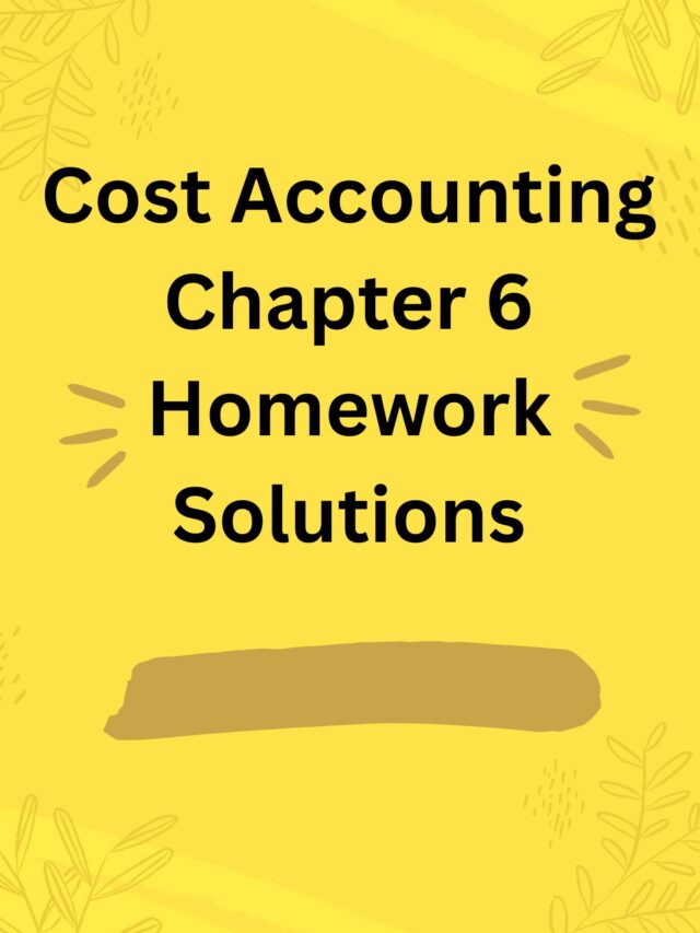 mcgraw hill accounting chapter 6 homework answers