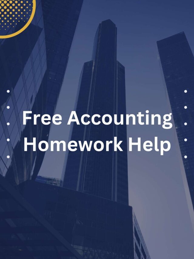 Free Accounting Homework Help