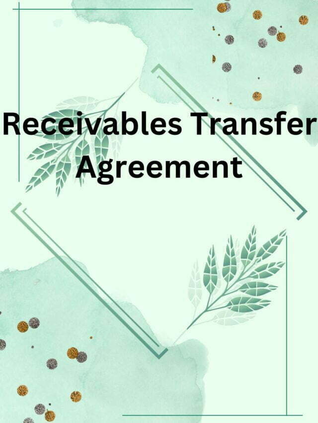 Receivables Transfer Agreement