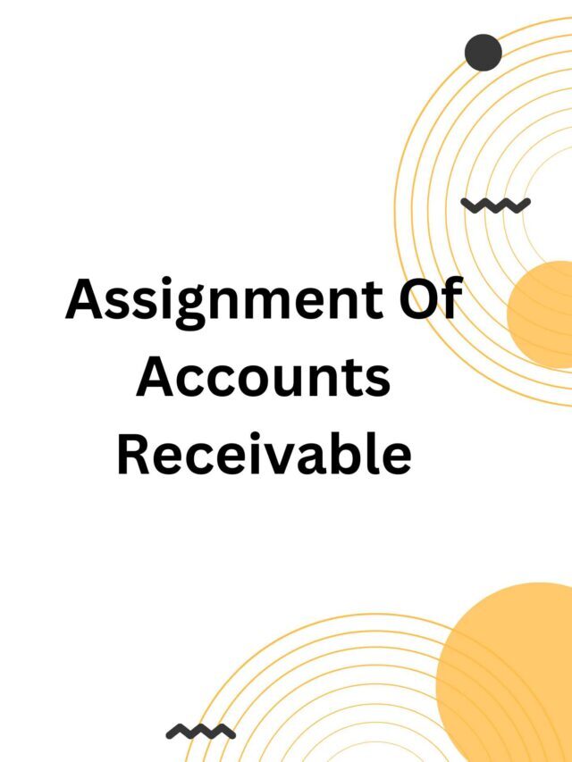 Assignment Of Accounts Receivable