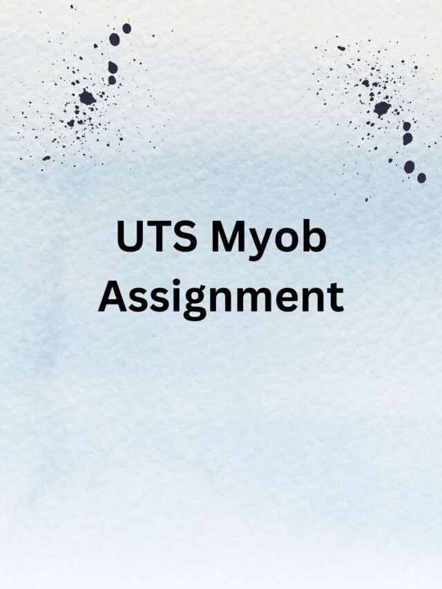 UTS Myob Assignment