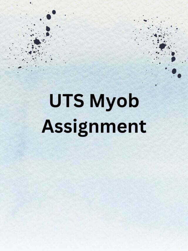 UTS Myob Assignment