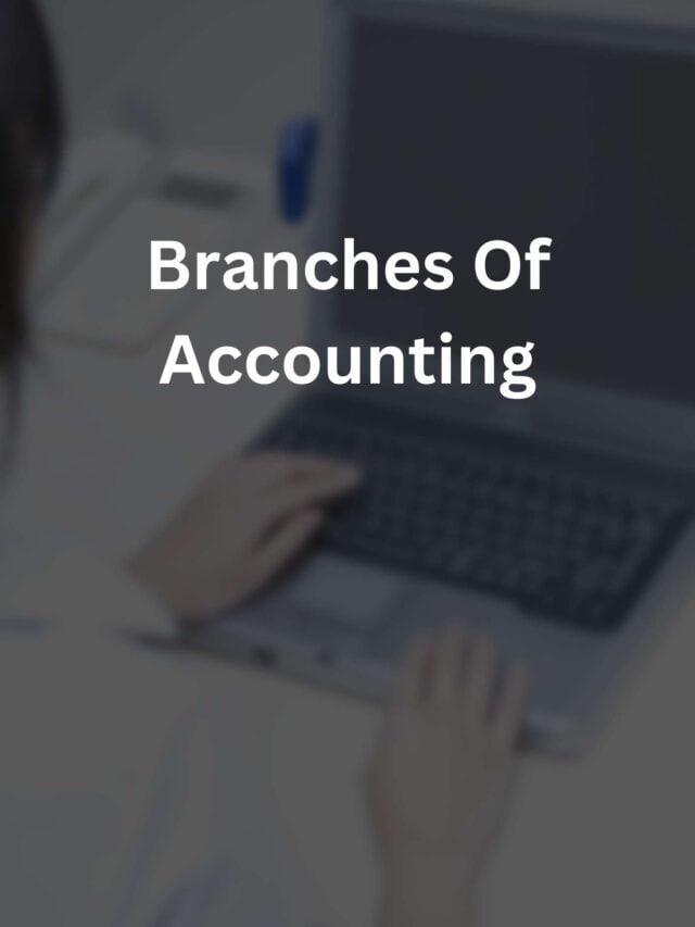 Branches Of Accounting