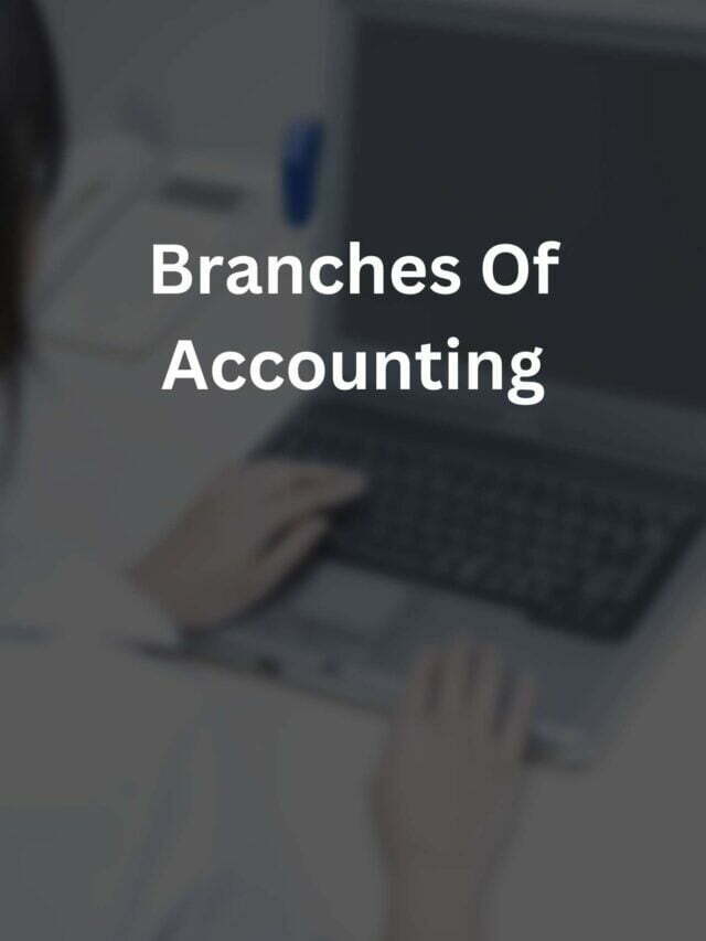 Branches Of Accounting