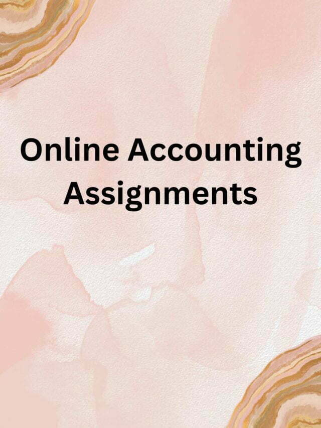 online accounting assignments