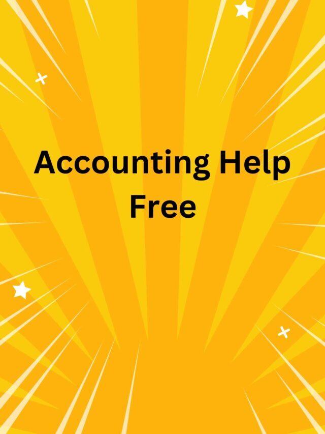 Accounting Help Free