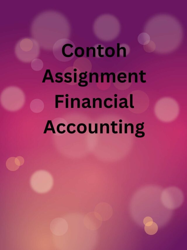 Contoh Assignment Financial Accounting