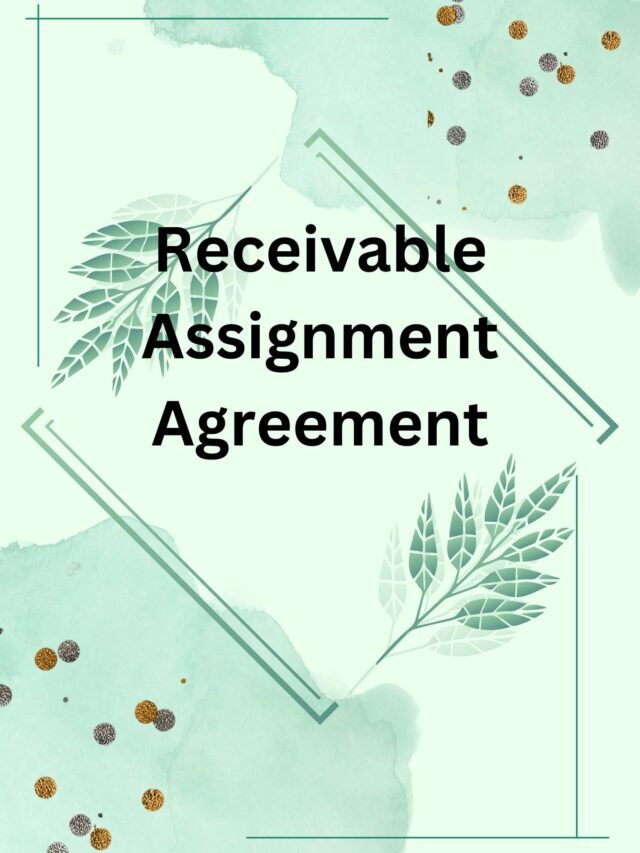Receivable Assignment Agreement