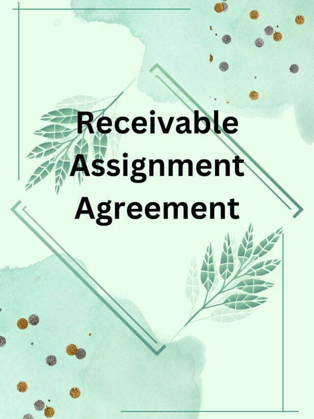 Receivable Assignment Agreement